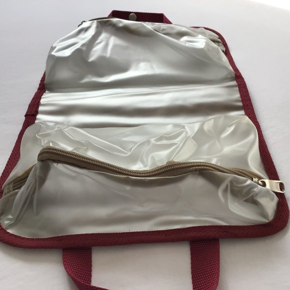 Samsonite Maroon Canvas Toiletry Bag - Picture 5 of 10